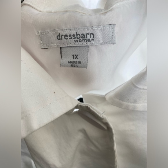 Dress Barn White Casual Suit Jacket Blazer size 1X - Picture 9 of 10